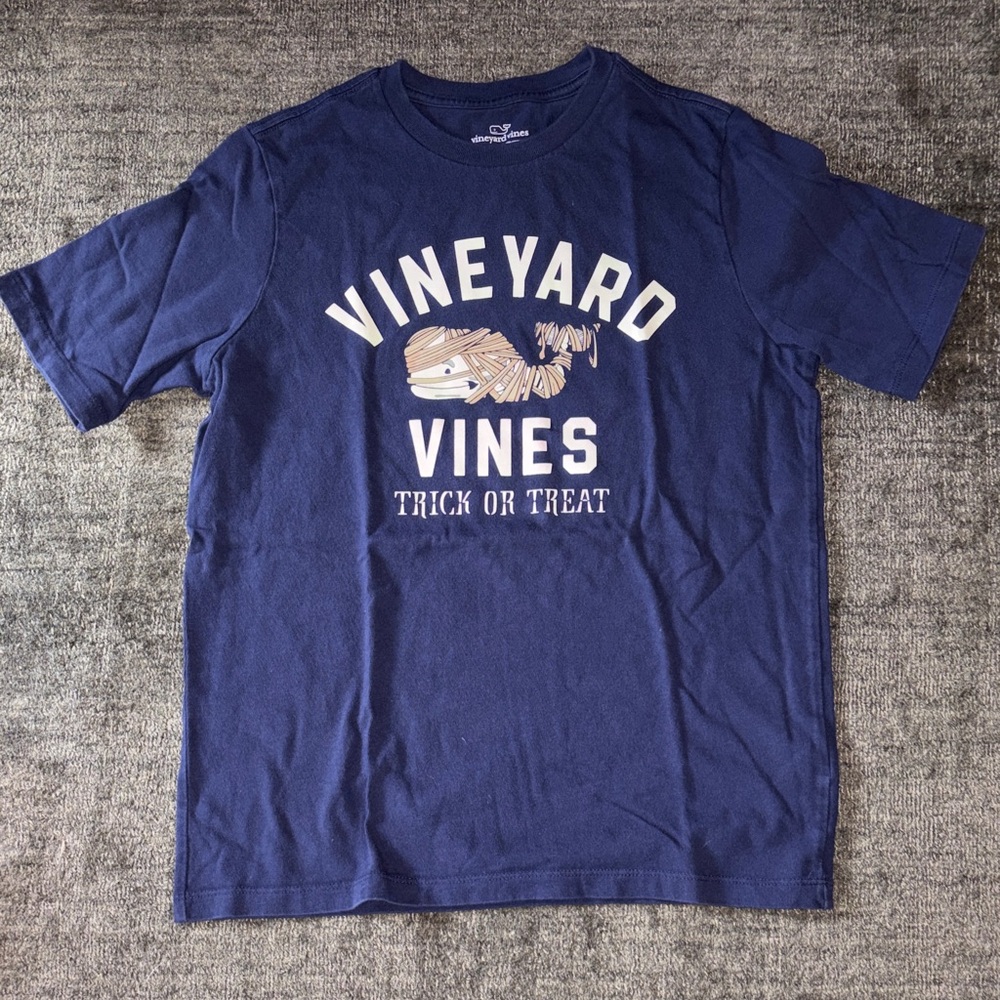 Vineyard Vines Boys Navy Trick or Treat Tee